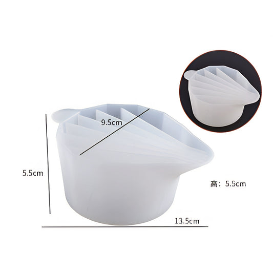 7 Slot Colour Pour Silicone Mould image 1