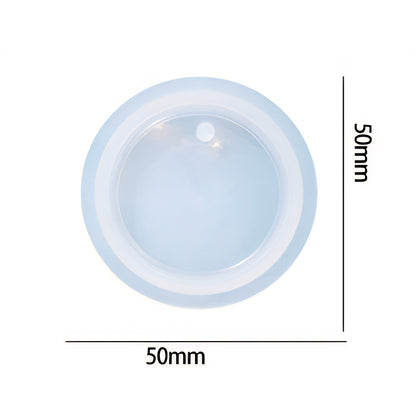 Round Pendant Silicone Mould 50mm image 1
