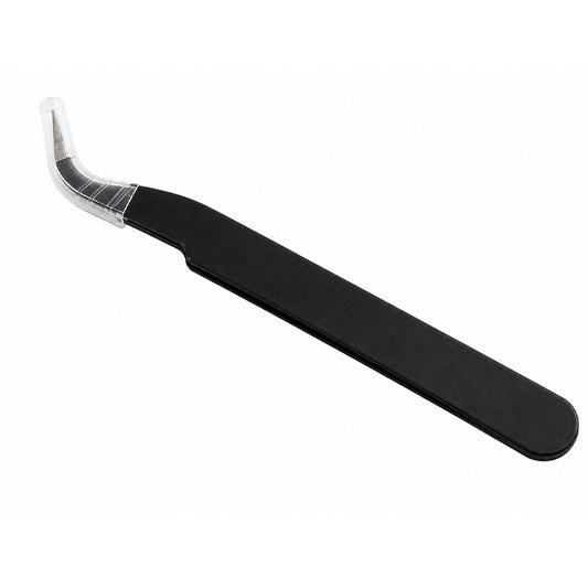 Black Curved Tweezers RS2057 image 0