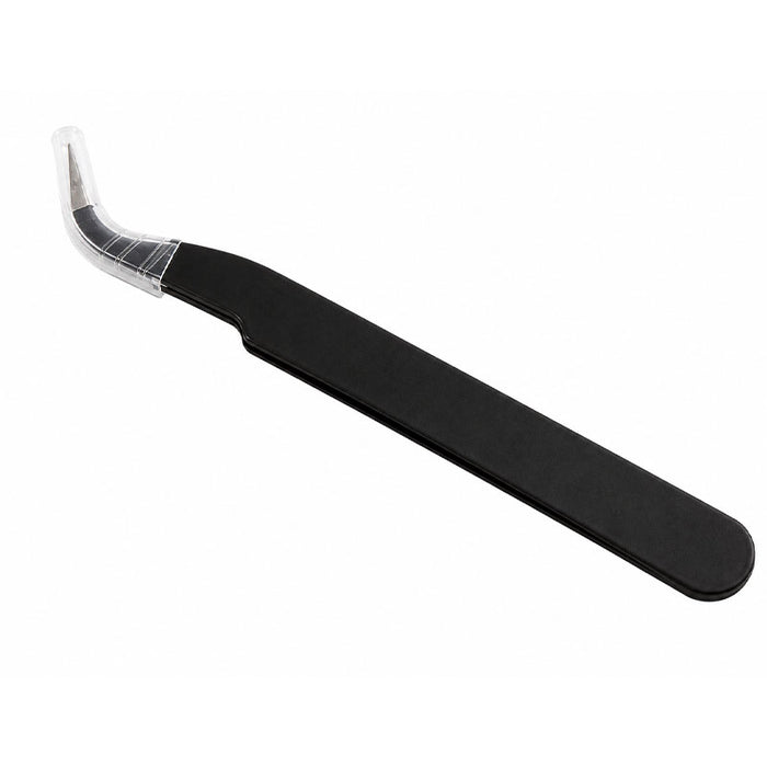 Black Curved Tweezers RS2057 image 0