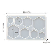 Hexagon Pendant Silicone Mould image 0