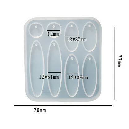 Elongated Oval Jewellery Silicone Mould image 1