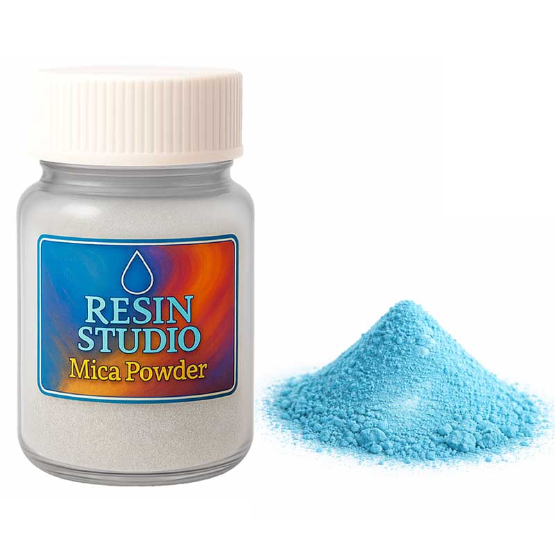 Glossy Blue Mica Powder image 0