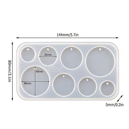 Round Pendant Silicone Mould image 0