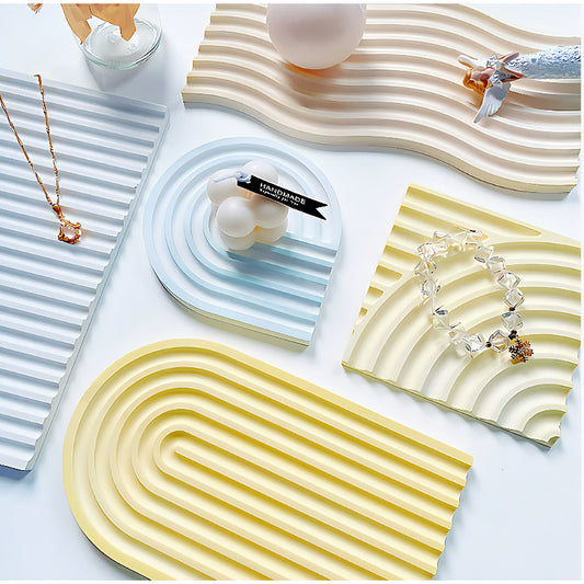 Arched Ribbed Tray Silicone Mould (236mm) image 1