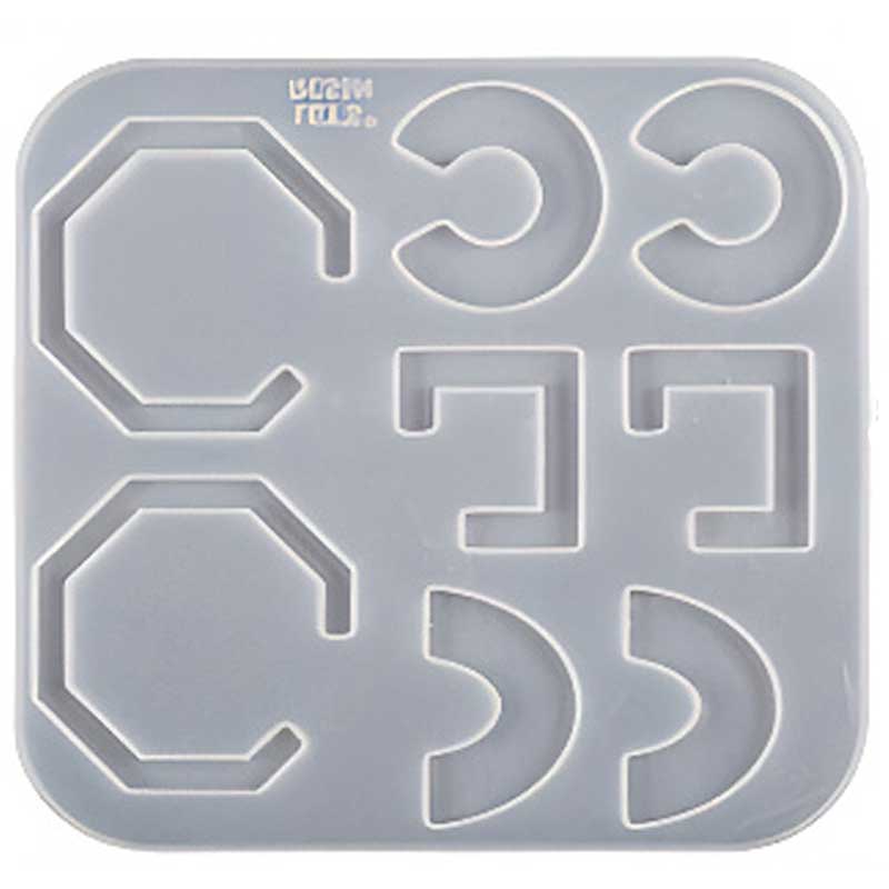 Geometric Letter Charm Silicone Mould image 0