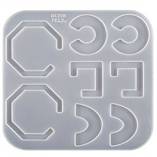 Geometric Letter Charm Silicone Mould image 0