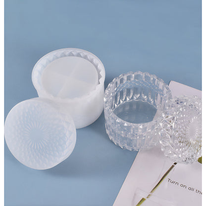Faceted Lidded Jar Silicone Mould image 3