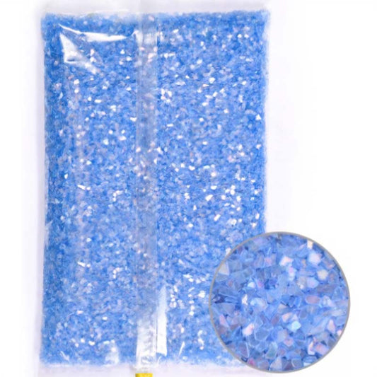 Blue Iridescent Glass Flakes (450g) RS2021 image 0