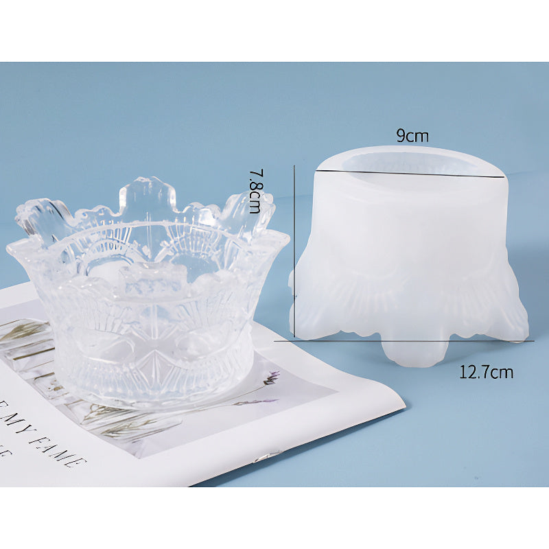 Decorative Footed Container Silicone Mould image 7