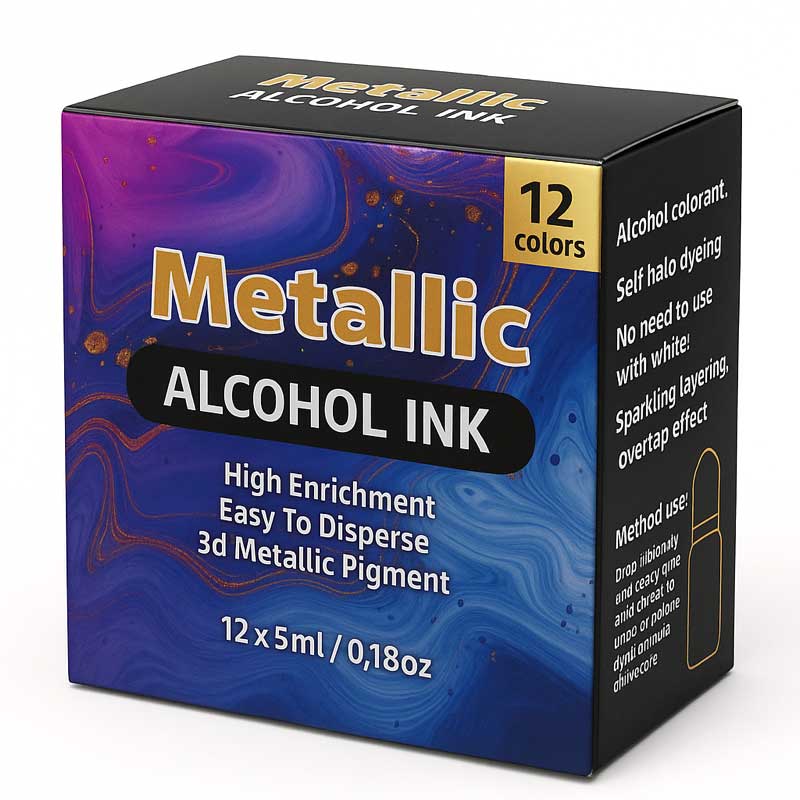Metallic Alcohol Ink (12 x 5ml) image 0