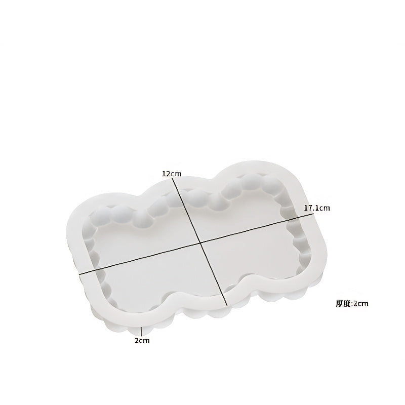 Scalloped Rectangle Silicone Mould image 1