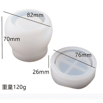 Rounded Lidded Jar Silicone Mould image 8