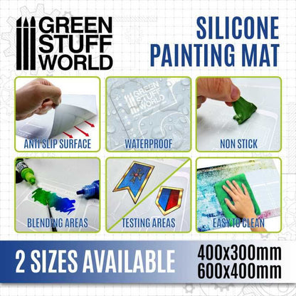 Green Stuff World Silicone Painting Mat (600x400mm) 2713 image 2