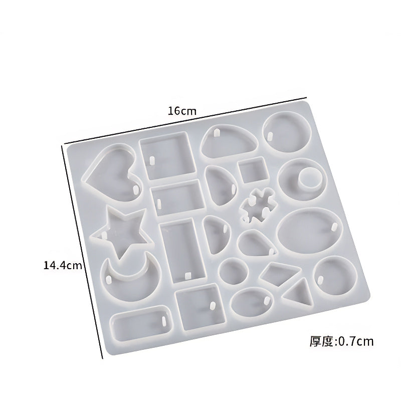 Mixed Shape Charm Silicone Mould image 1