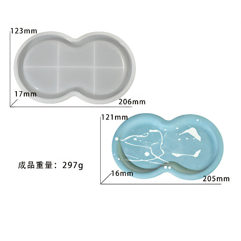 Double Oval Silicone Mould image 6