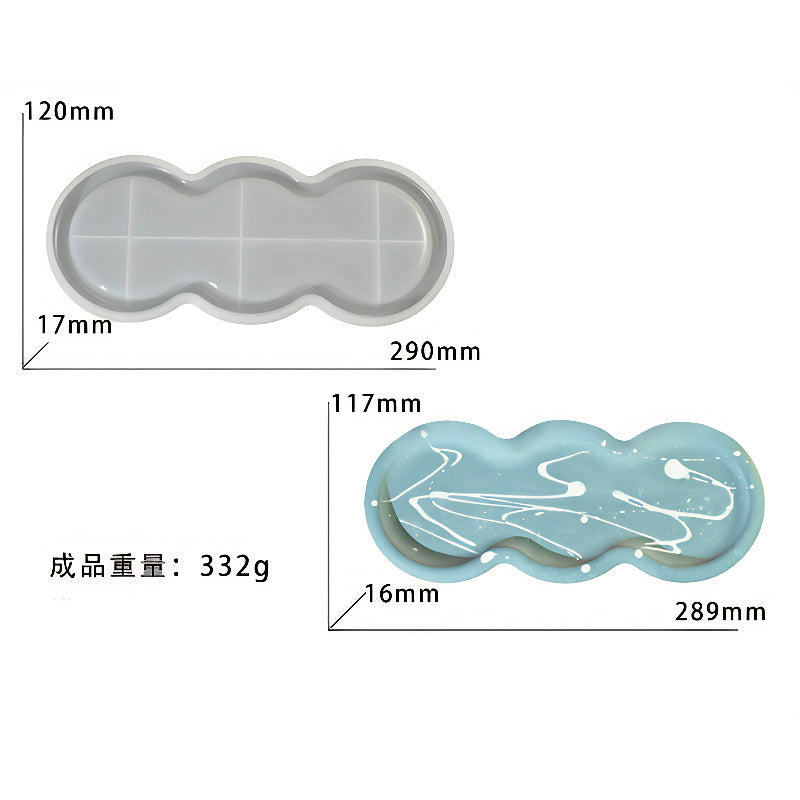 Tripple Oval Silicone Mould image 1