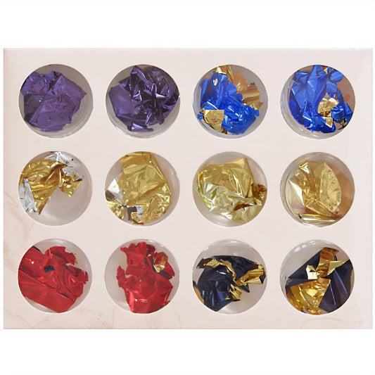 12 Pot Metallic Foil Colour Mix Set RS2039 image 0