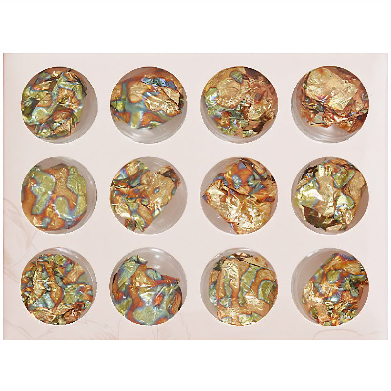 12 Pot Chameleon Metallic Flake Set RS2037 image 0