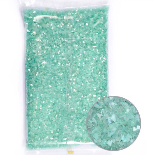 Mint Iridescent Glass Flakes (450g) RS2019 image 0