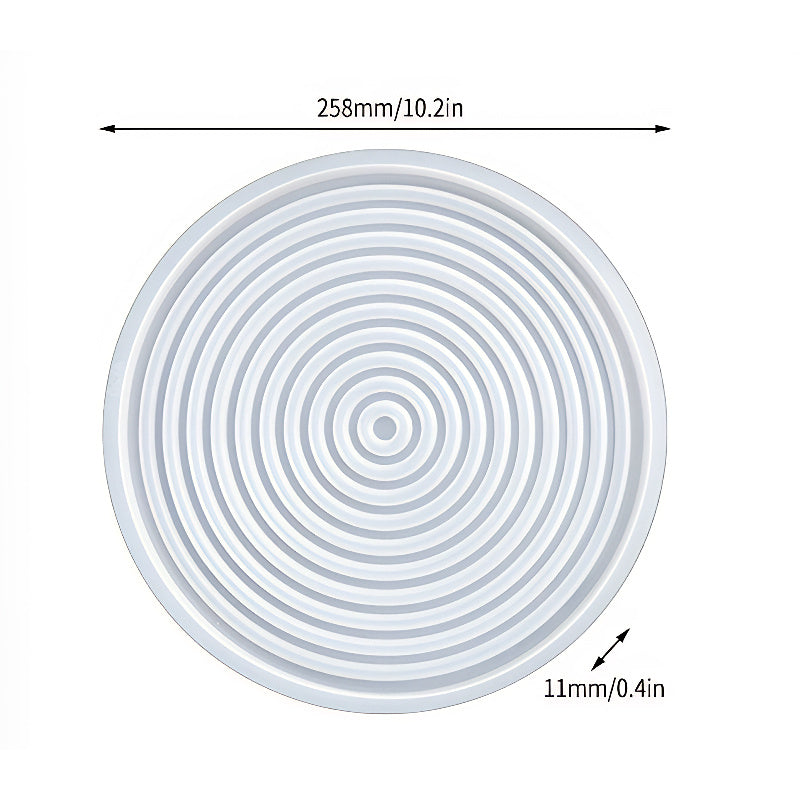 Round Ribbed Tray Silicone Mould (258mm) image 3