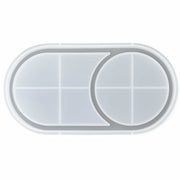 Dual-Cavity Oval Tray Silicone Mould image 0