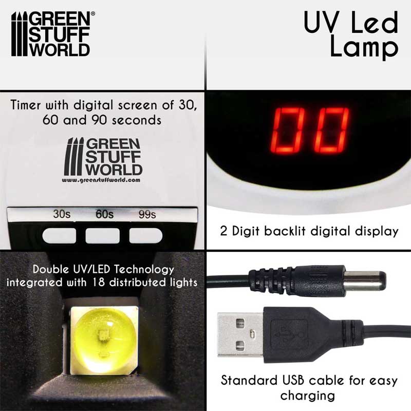 GreenStuffWorld Ultraviolet LED Lamp image 2