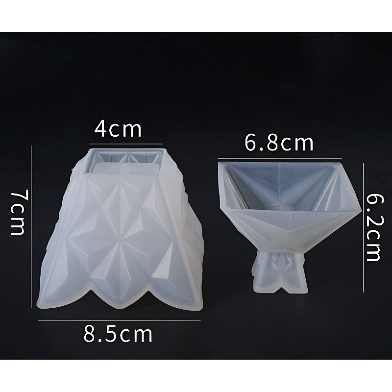 Faceted Lidded Trinket Jar Silicone Mould image 4
