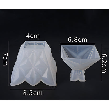 Faceted Lidded Trinket Jar Silicone Mould image 4