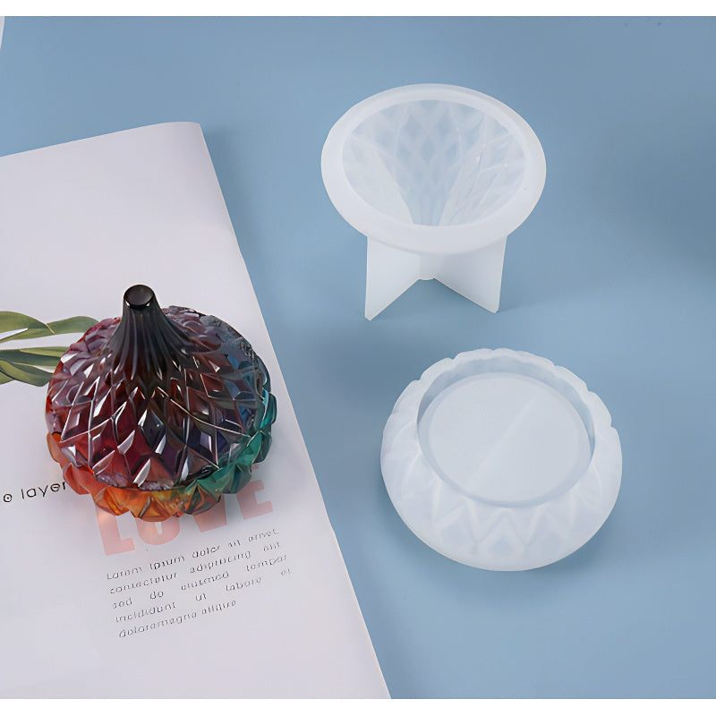 Low Profile Round Storage Box Silicone Mould image 4