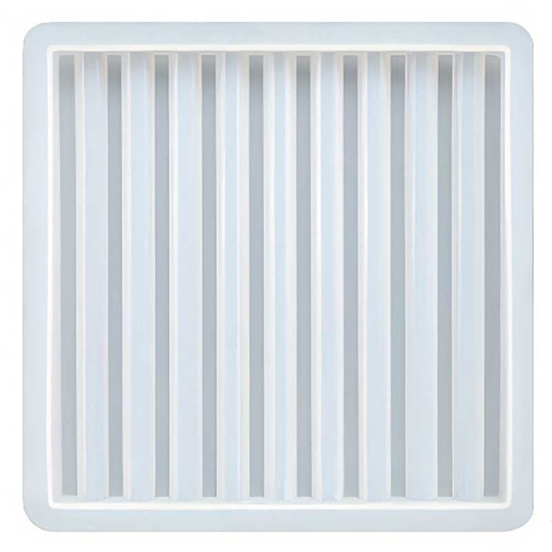 Square Ribbed Tray Silicone Mould image 0