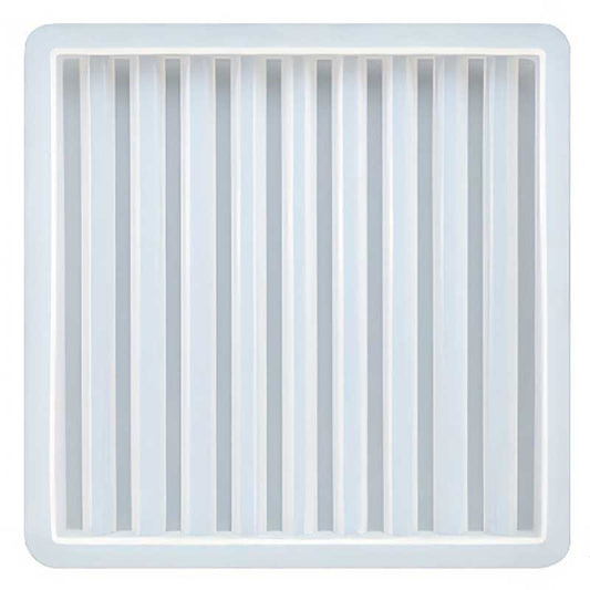 Square Ribbed Tray Silicone Mould image 0