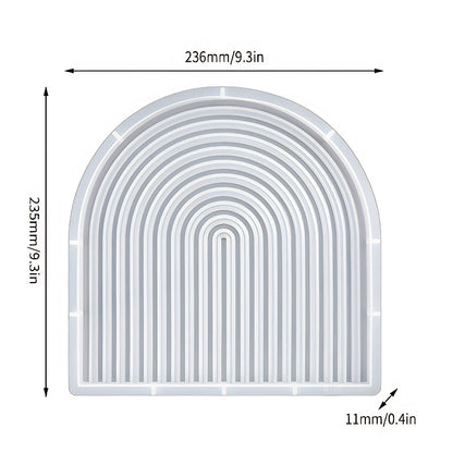 Arched Ribbed Tray Silicone Mould (236mm) image 3