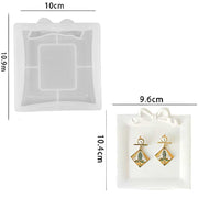 Square Tray Silicone Mould with Bow Detail