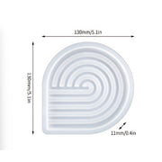 Spiral Ribbed Round Tray Silicone Mould