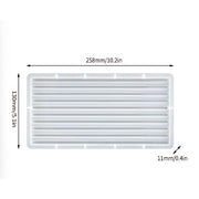 Rectangular Ribbed Tray Silicone Mould (258mm x 130mm)