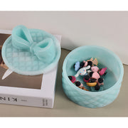 Round Gift Box Silicone Mould with Bow Lid