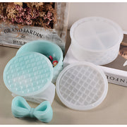 Round Gift Box Silicone Mould with Bow Lid