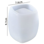 Square Tilted Pot Silicone Mould 76mm x 97mm