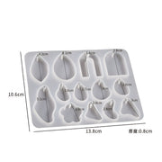 Organic Teardrop Charm Silicone Mould