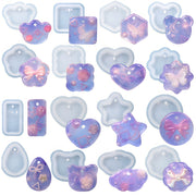 Scalloped Square Pendant Silicone Mould 50mm x 50mm