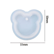 Bear Face Pendant Silicone Mould 51mm x 50mm