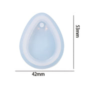 Teardrop Pendant Silicone Mould 53mm x 42mm