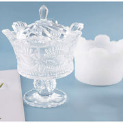 Decorative Footed Container Silicone Mould