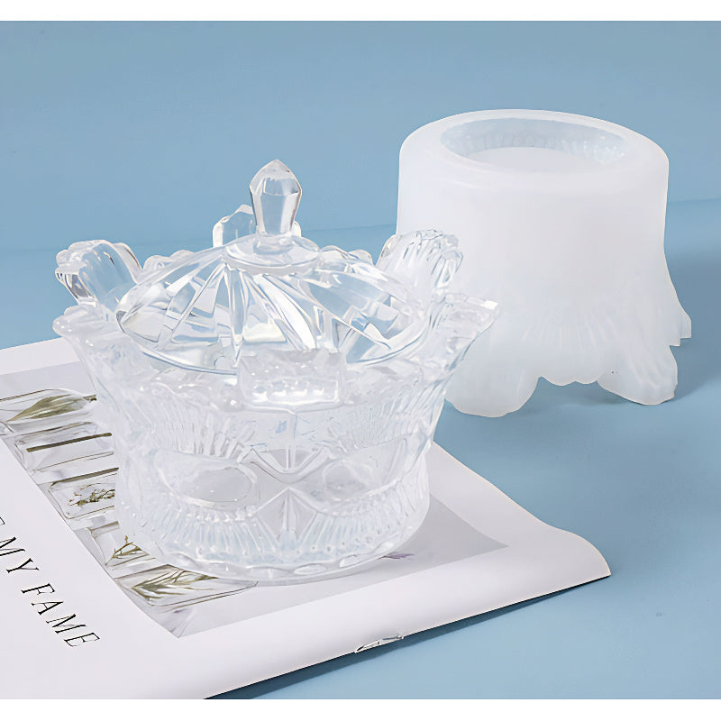 Decorative Footed Container Silicone Mould image 3
