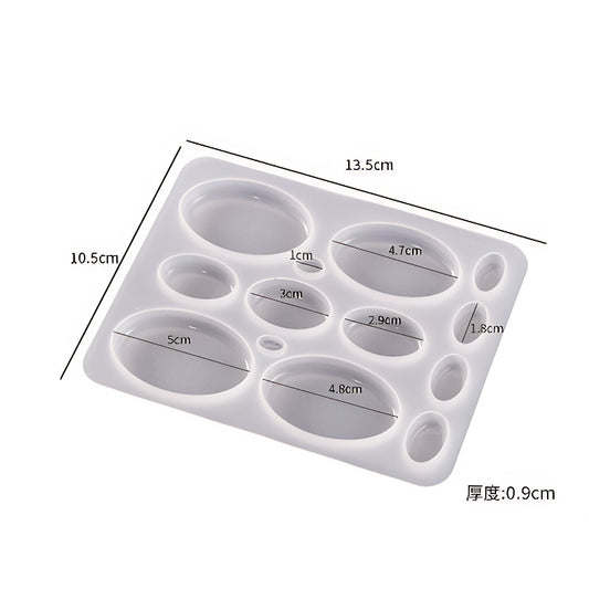 Oval Silicone Casting Mould image 1