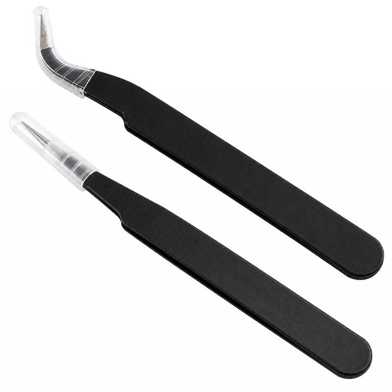 Black Tweezers Set RS2056-57 image 0