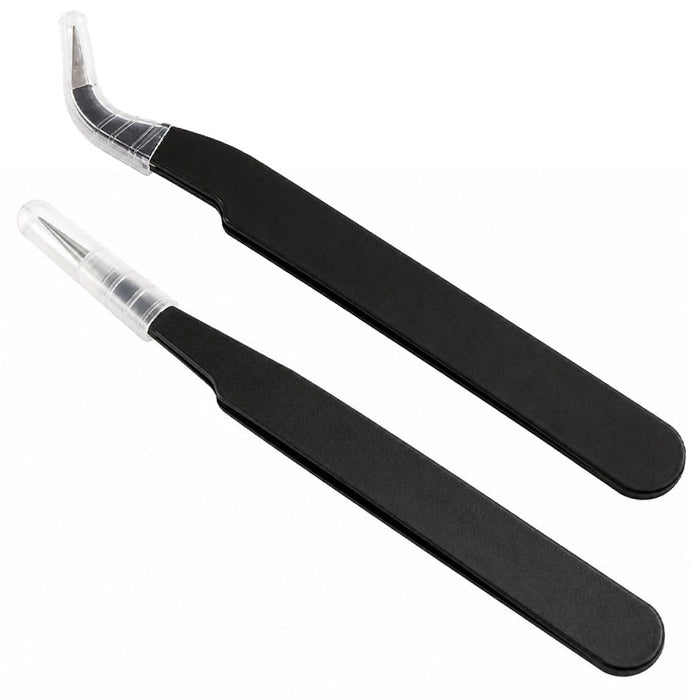 Black Tweezers Set RS2056-57 image 0