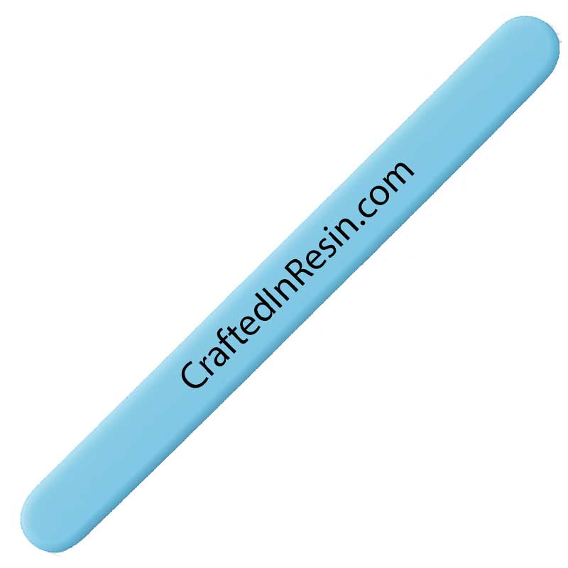 Crafted in Resin Silicone Stirring Stick Blue image 1