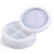 Round Lidded Storage Box Silicone Mould image 0